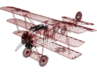 Fokker Dr.1 3D Model