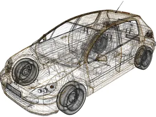 Peugeot 307 3D Model