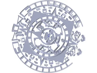 Mayan Calendar 3D Model