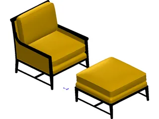 Henredon Clarice Chair 3D Model