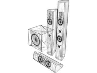 Speakers 3D Model