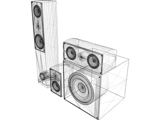 Speakers 3D Model