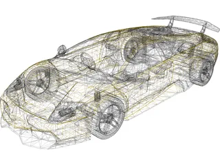 Lamborghini Murcielago LP670 3D Model