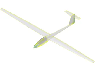 LAK-11 Nida Glider 3D Model