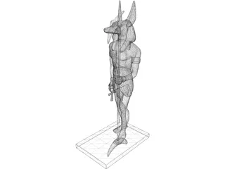 Anubis Statue 3D Model