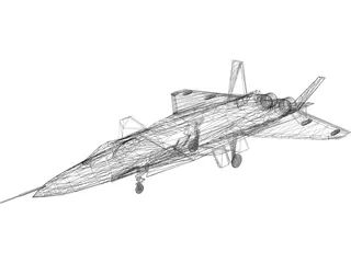 Chengdu J-20 3D Model