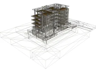 Apartment Building 3D Model