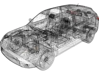 Hyundai Veracruz (2008) 3D Model