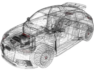 Audi A1 Clubsport Quattro (2011) 3D Model