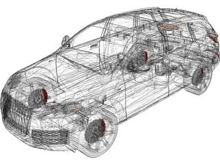 Audi Q7 V12 TDI (2010) 3D Model