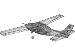 Cessna 172 3D Model