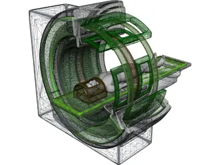 Magnetic Resonance Tomograph 3D Model