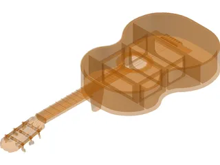 Acoustic Guitar 3D Model