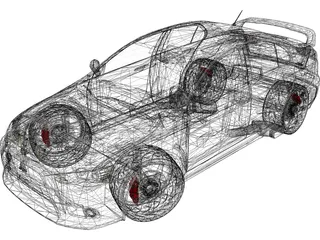 Mitsubishi Lancer Evo X [Tuned] 3D Model