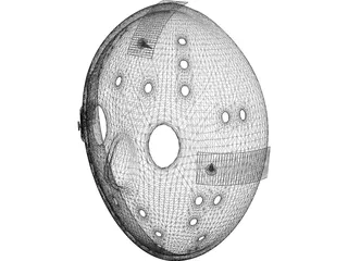 Jason Hockey Goalie Mask 3D Model