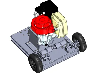 Robot Mower Cutter Grass 3D Model