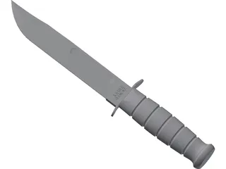 KA-BAR Knife 3D Model