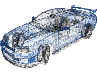 Nissan Skyline GT-R 3D Model