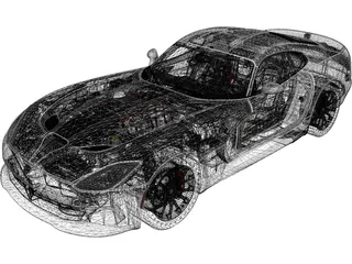 Dodge Viper SRT GTS (2013) 3D Model