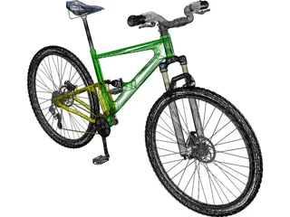 Mountain Bike Full Suspension 3D Model