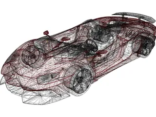 Lamborghini Aventador J 3D Model