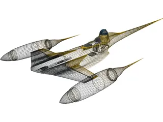 Star Wars Naboo Fighter 3D Model