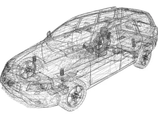 Volvo XC70 3D Model