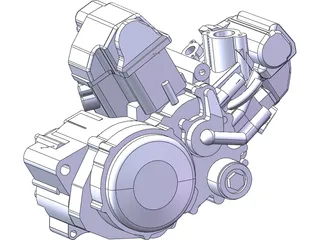 Aprilia SXV 550 Engine 3D Model