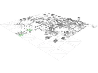 Salt Lake City Downtown 3D Model