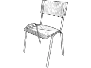 Classroom Chair 3D Model
