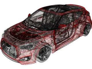 Hyundai Veloster Turbo (2013) 3D Model
