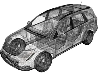 Suzuki XL7 (2009) 3D Model