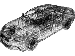 Lexus GS350 F (2013) 3D Model