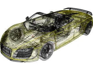 Audi R8 GT Spyder (2012) 3D Model