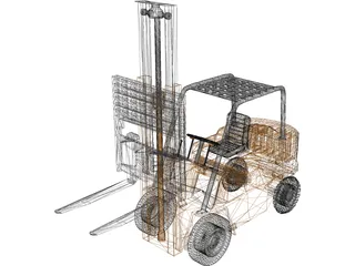 Forklift 3D Model