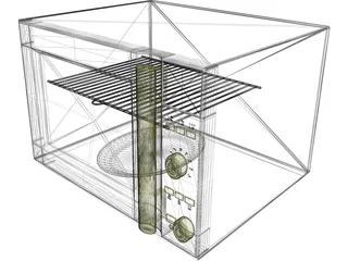 Microwave Oven 3D Model