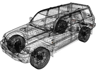 Nissan Patrol GR Y61 3D Model