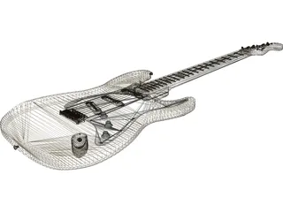 Fender Stratocaster Electric Guitar 3D Model