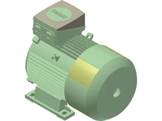 Siemens Electric Motor 3D Model