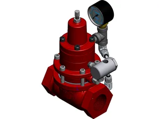 Kimray Pressure Regulator 3D Model