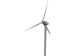 Wind Turbine 3D Model