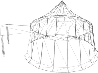 Roman Big Tent 3D Model