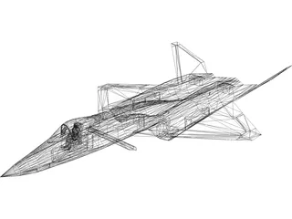 Northmann YF-23 Black Widow II 3D Model