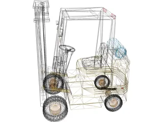 Forklift 3D Model