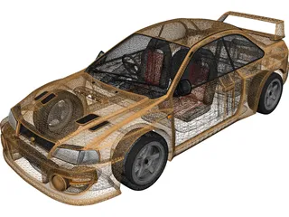 Subaru Impreza Coupe 3D Model