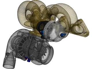 Turbocharger 3D Model