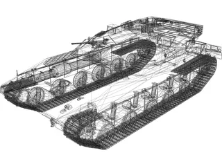 Merkava Tank 3D Model