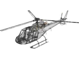 Eurocopter AS-350 3D Model