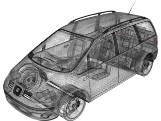 Seat Alhambra 3D Model