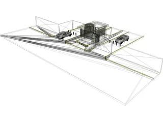 Gate House 3D Model